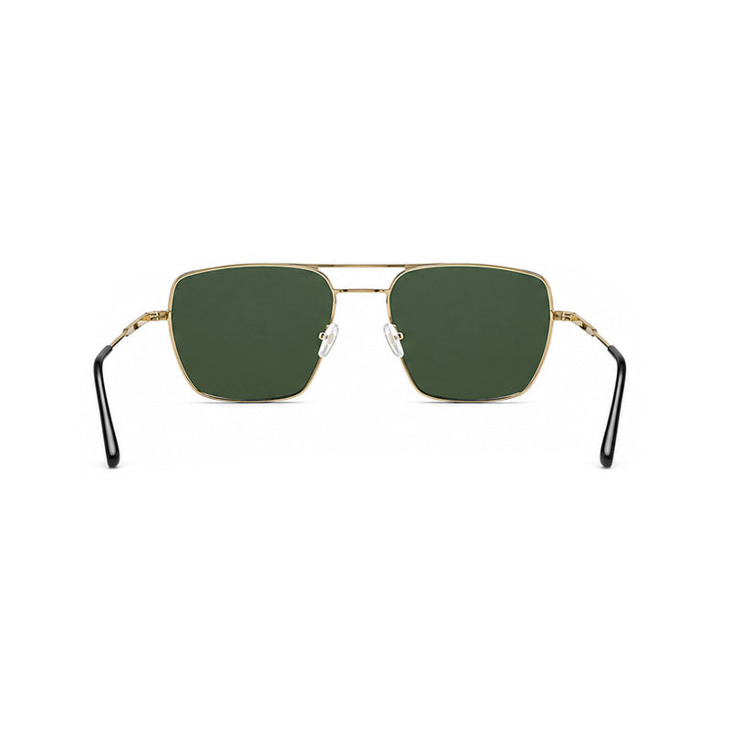 Zoe Miller – ZMS 6013 Premium Gold Green Hexagon Sunglasses-5