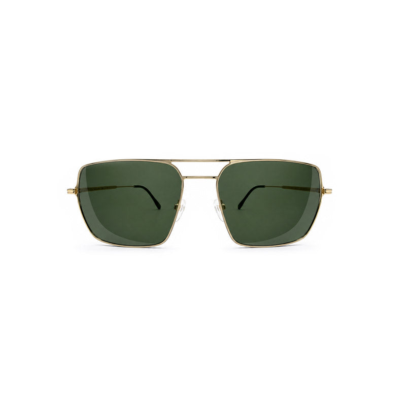 Zoe Miller – ZMS 6013 Premium Gold Green Hexagon Sunglasses-zoom-1