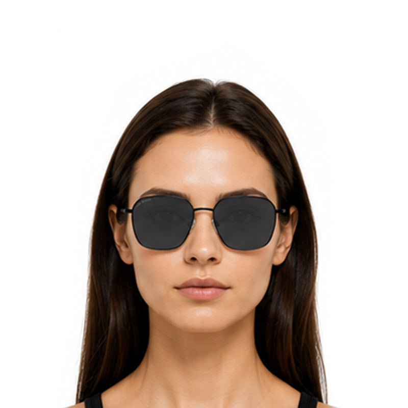 Zoe Miller – ZMS 6014 Premium Black Hexagon Sunglasses-zoom-
