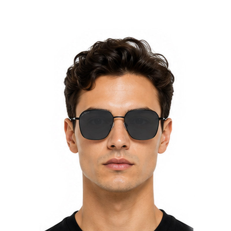 Zoe Miller – ZMS 6014 Premium Black Hexagon Sunglasses-zoom-