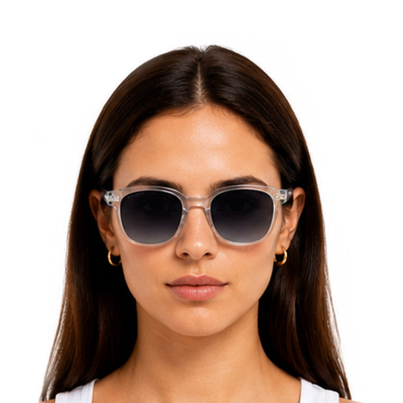 Zoe Miller – ZMS 6017 Transparent Fray Square Sunglasses-zoom-