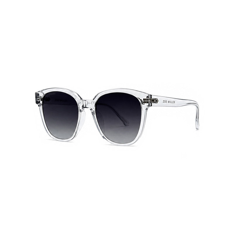 Zoe Miller – ZMS 6017 Transparent Fray Square Sunglasses-3