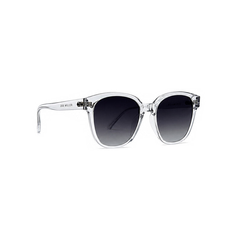 Zoe Miller – ZMS 6017 Transparent Fray Square Sunglasses-2