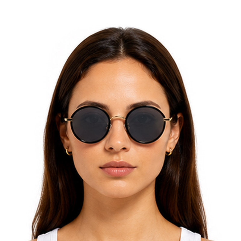 Zoe Miller – ZMS 6020 Black Round Sunglasses-7